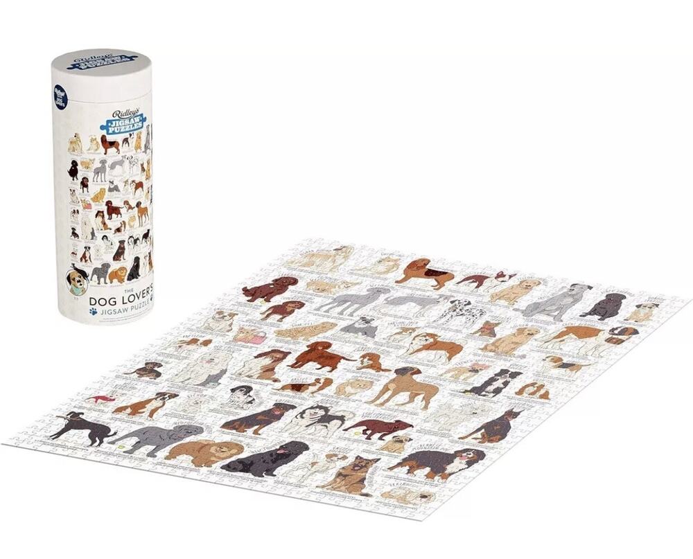 Dog Lover's 1000 Piece 21.7" × 27.6" Ridley's Jigsaw Puzzle NEW